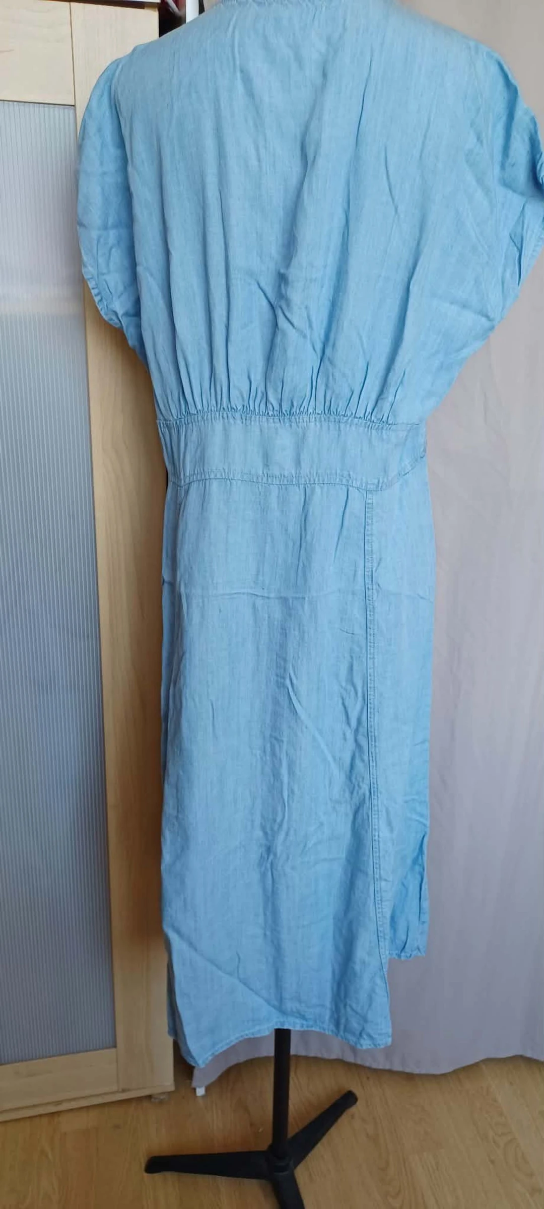 Very pretty fine denim maxi dress for women size M – photo 6